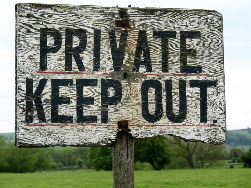 No Trespassing