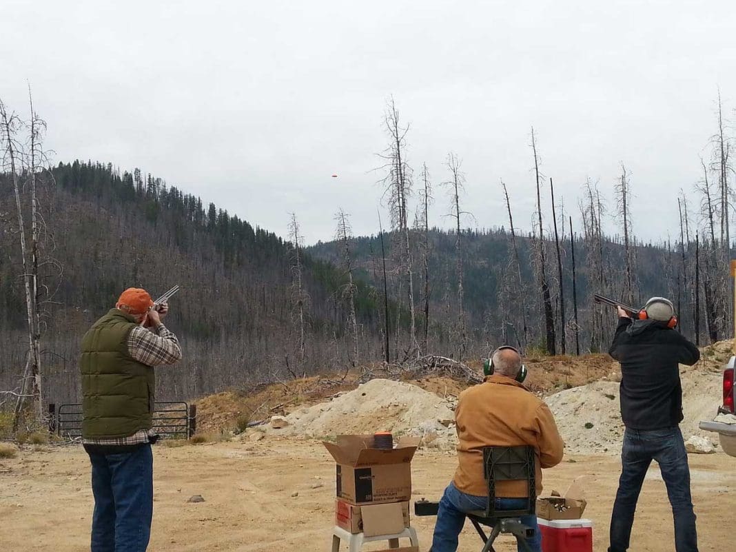 clay pigeon shooting for target practice