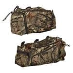 Summit Treestands Side Storage Bags Pictured here in Mossy Oak Camo Pattern Give You Lots of Room for Needed Hunting Gear