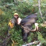 Another photo from our 2015 Cape Breton family moose hunting trip weekend. We took a  17-point Moose. The Moose was shot with a Browning 308 Lever Action Rifle.  The hunters that day were: Darrel Garrison, Ryan Garrison and Brandon Ryan.