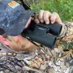 Team member Lance Stodden of Breaking Edge Outdoors is watching the field for deer entering | Hunting Magazine
