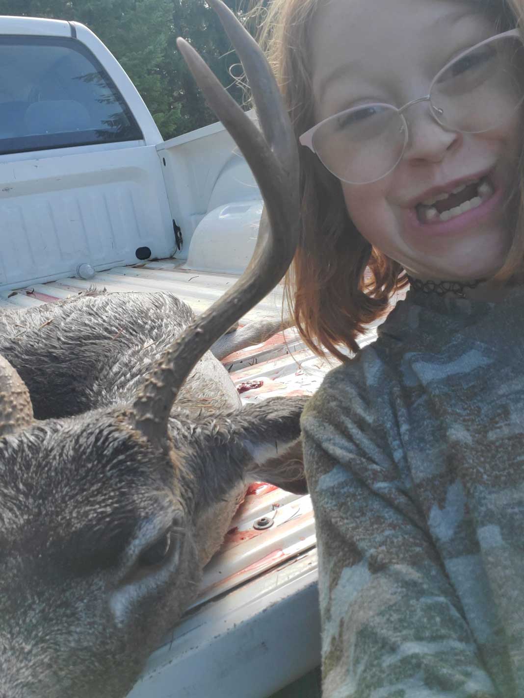 My Daughter's First Buck - She Got It Done. So, Proud of Her! Add Your Hunting Photos to the Hunting Magazine Bragging Board