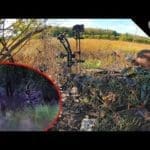 ghillie-suit-bow-hunting-with-a-decoy-big-buck