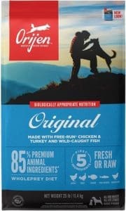ORIJEN Dog Original Recipe, 25lb, High-Protein Grain-Free Dry Dog Food - Hunting Magazine