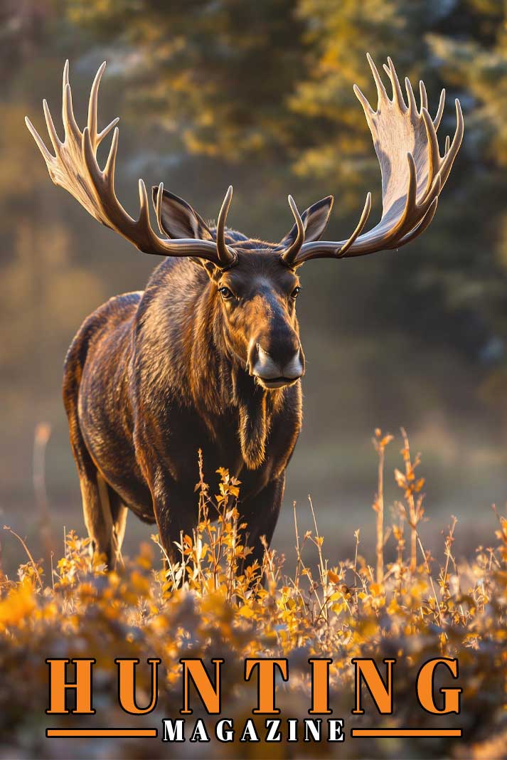 Bull Moose Picture in Natural Wilderness - Hunting Magazine