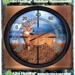 Whitetail Metal Outdoor Scope Thermometer