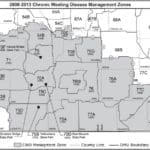 CWD Management Zones in Southern Wisconsin