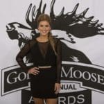 Eva Shockey from “Jim Shockey’s Hunting Adventures” on Outdoor Channel, a presenter at the 15th Annual Golden Moose Awards.