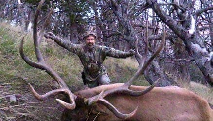 Wyoming Elk Hunter, Albert Henderson with his World Record Crossbow Elk Wyoming Elk Hunter, Albert Henderson with his World Record Crossbow Elk