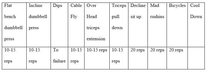 Outdoor Fitness Chart 2