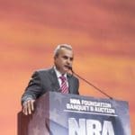 Pictured: Anthony Imperato, president and owner of Henry Repeating Arms addressing the crowd during the 2016 NRA Foundation Banquet in Louisville, KY.