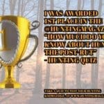 1st Place Winner Hunting Magazine Quiz