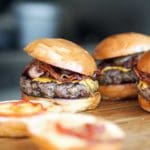 Venison Burger Slammers with Bacon & Grills Onions