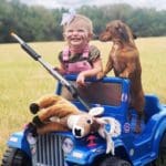A Young Hunter with a Nice Stuffed Buck She Harvested