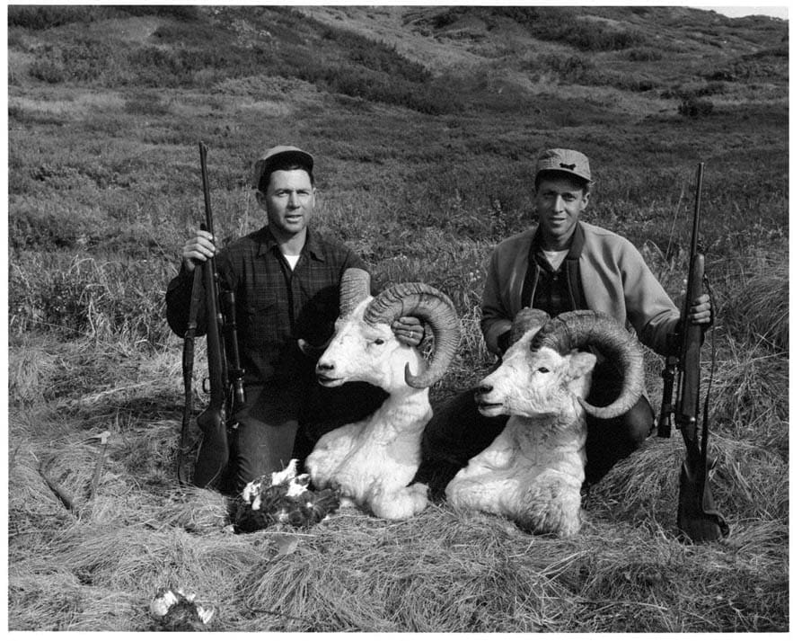 Hunters with Dall Ram heads - Hunting Magazine
