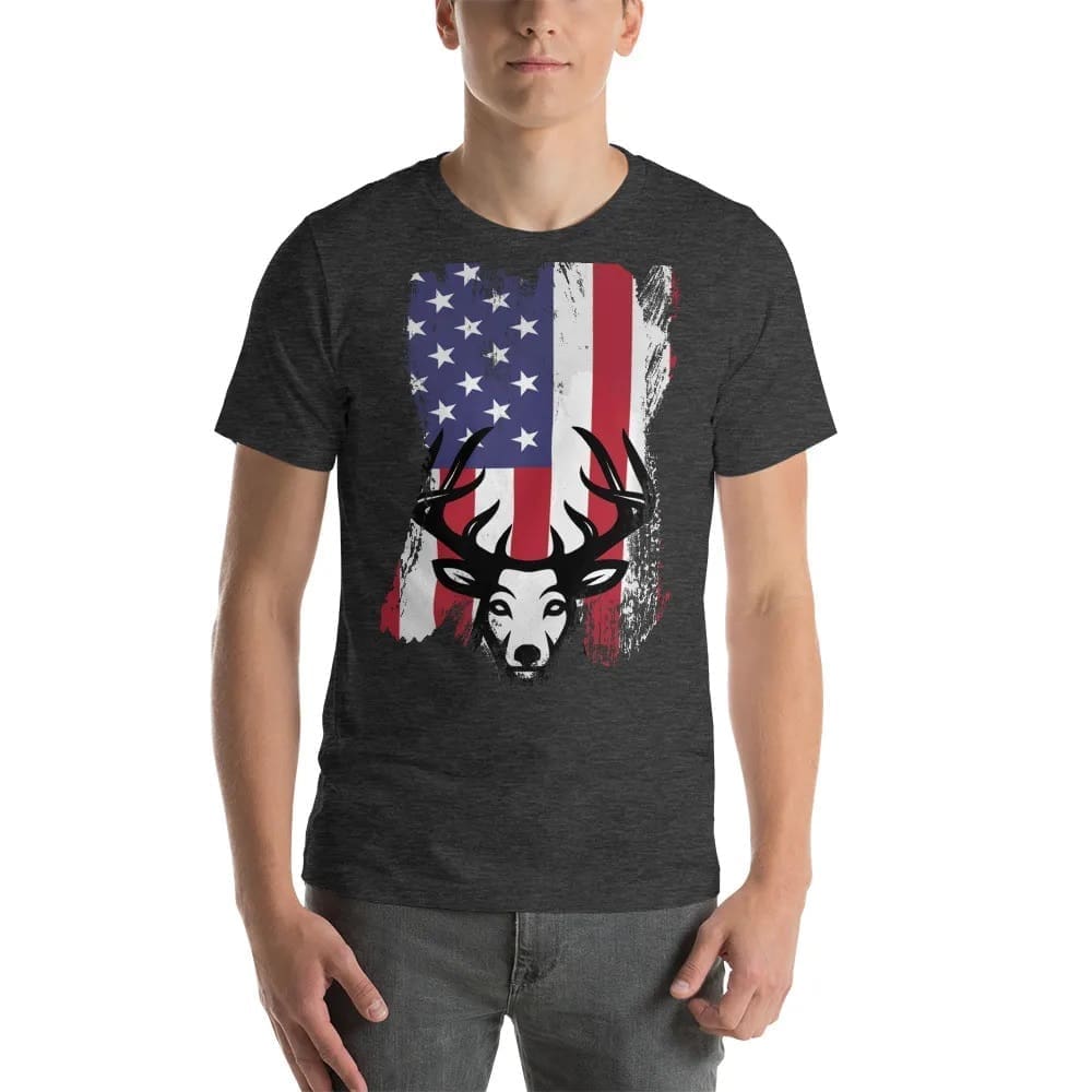American Flag Deer Hunter T-Shirt