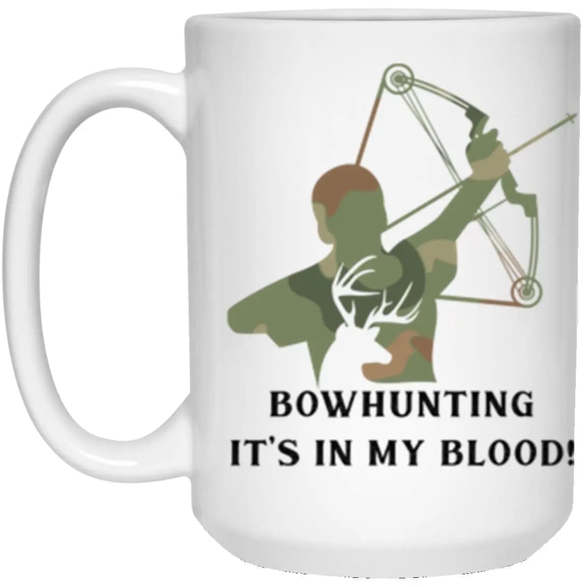 Bowhunting Bowhunters Camo Coffee Mug Cup Gift for Hunters