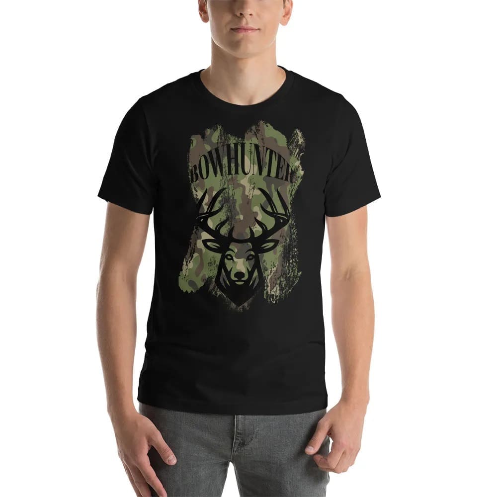Camo Bowhunter Graphic T-Shirt Gift Idea for Hunters