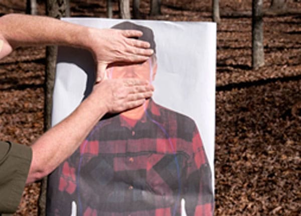 When placed between the bottom of the nose and the top of the eyes, headshots are highly efficient. Higher shots may be stuck at the cranial vault while a vital organ will not be hit by lower shots.