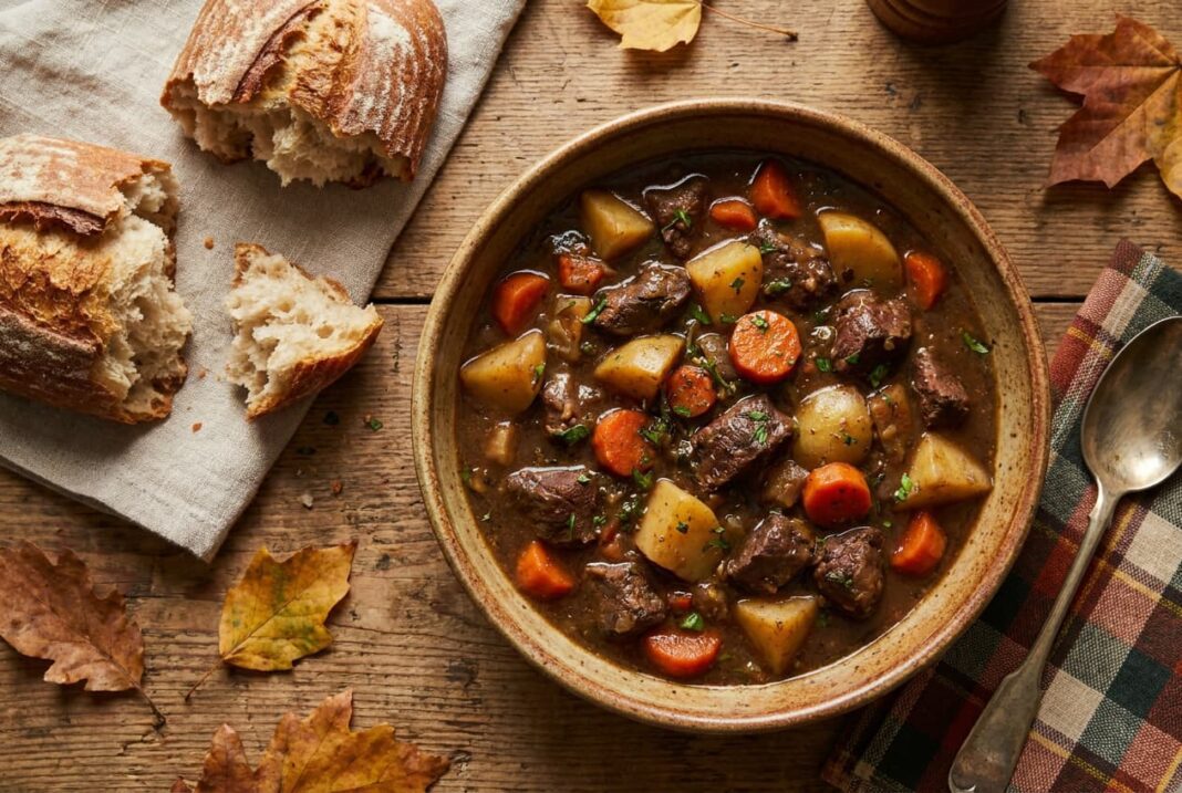 Rustic Venison Delight Deer Stew with Potatoes