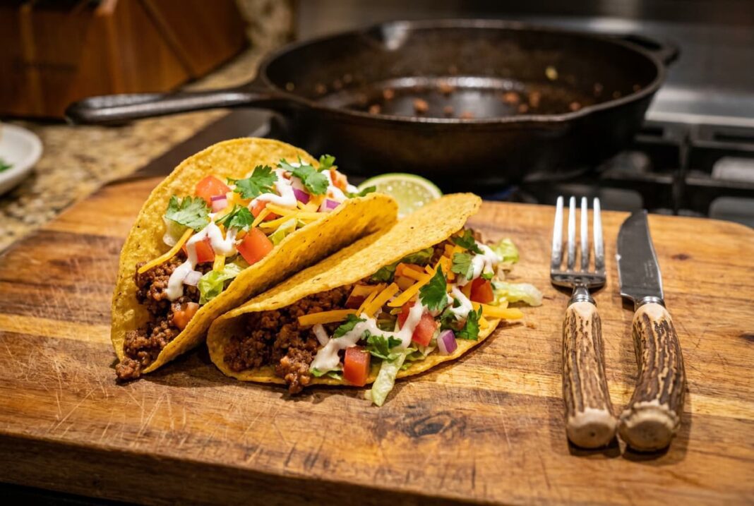 Savory Ground Venison Tacos