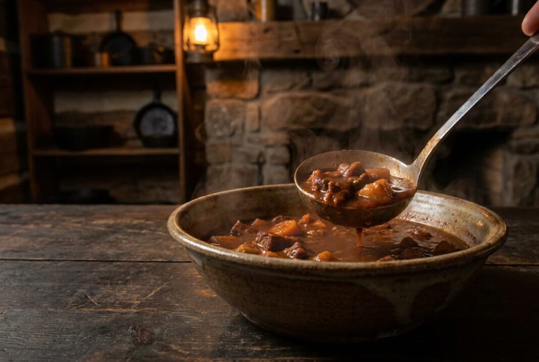 Savory Smoky Bear Meat Stew