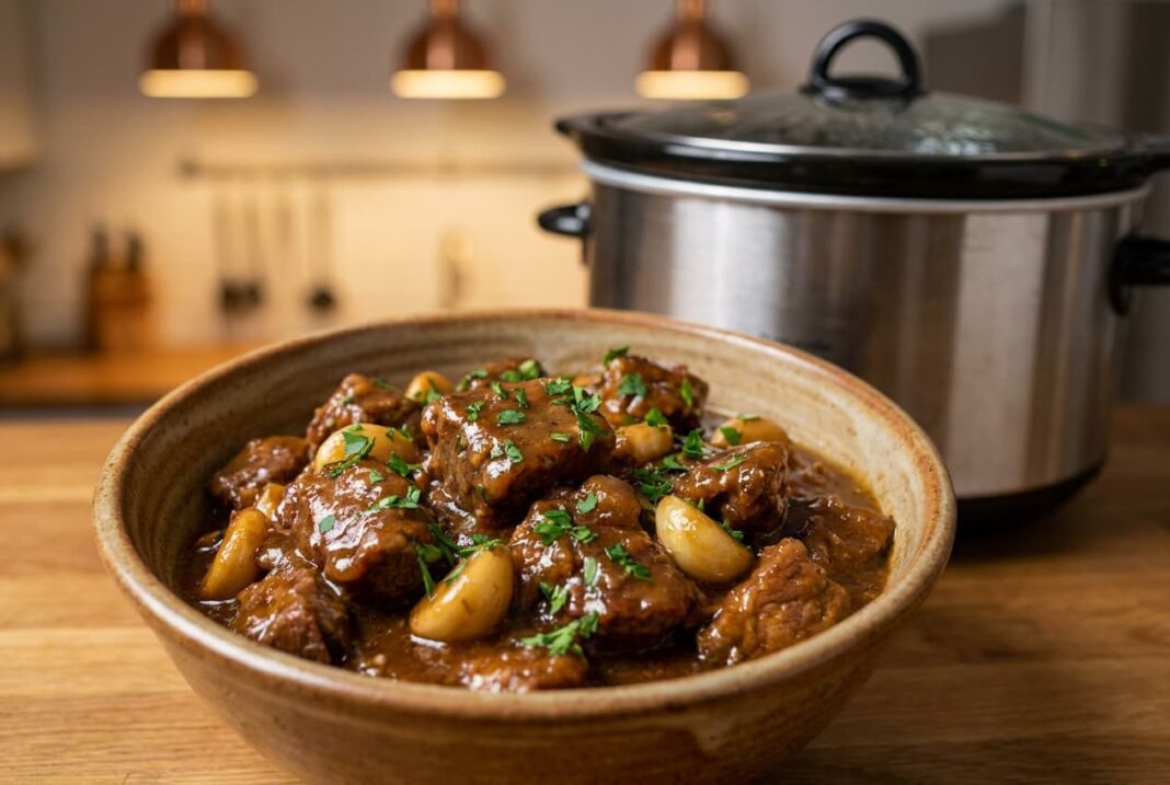 Slow Cooker Honey Garlic Bear Stew