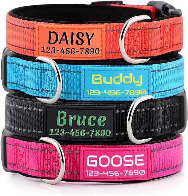 Personalized Dog Collars Custom with Pet Name & Phone for Small Medium Dogs Soft Neoprene Padded, Nigth Safety Reflective, Adjustable Sizes(1) Personalized Dog Collars Custom with Pet Name & Phone for Small Medium Dogs Soft Neoprene Padded, Nigth Safety Reflective, Adjustable Sizes(1)