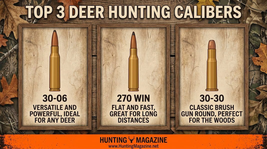 Top 3 Deer Hunting Calibers Best All Around for Most Hunting Conditions